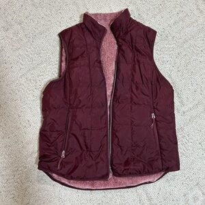 Free Country Burgundy Quilted Reversible Vest